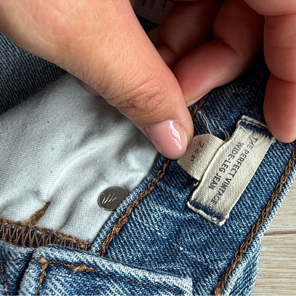 Madewell Blue Straight Leg Jeans - Picture 3 of 3